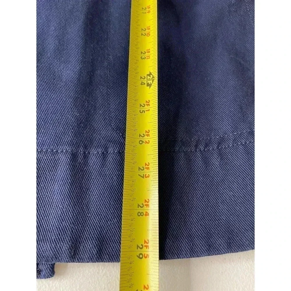 J Crew Heavyweight  Cotton Peacoat size 6 Navy Twill preppy nautical - Picture 8 of 12